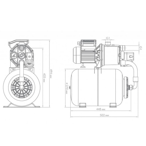 Купить Поверхностный насос-автомат Джилекс ДЖАМБО 60/35 Н-24 из нержавеющей стали с гидроаккумулятором 24 л, арт. 4022 в фирменном магазине Jeelex-Store.ru фото 9